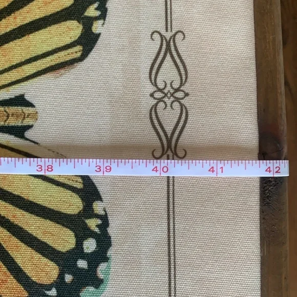 Butterflies Burlap & Wood Scroll Wall Décor - Picture 11 of 15